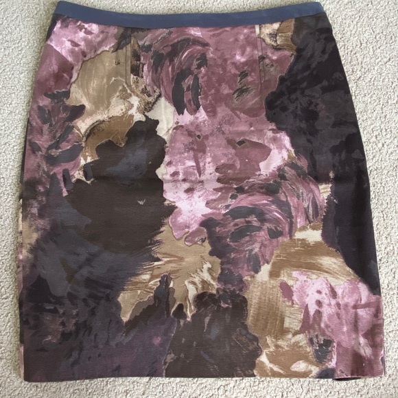 Ann Taylor Loft 6P pencil skirt in abstract print - Picture 1 of 6
